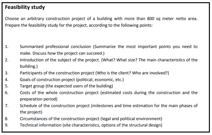 Building and Construction Management Assignment Question