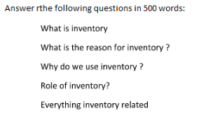 Assignment on Inventory management