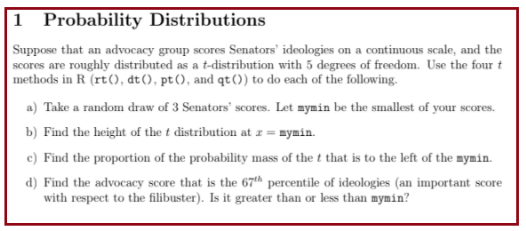 Statistical Determination Using Probability Distribution