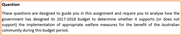 Welfare Law Assignment Questions